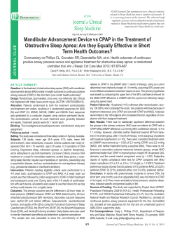 mandibular advancement Device vs Cpap in the