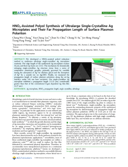 HNO3‑Assisted Polyol Synthesis of Ultralarge Single