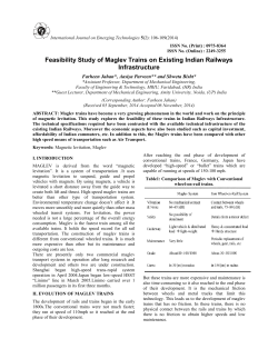 Feasibility Study of Maglev Trains on Existing Indian Railways