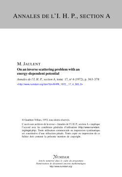 On an inverse scattering problem with an energy