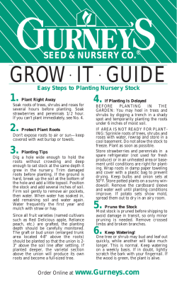 Gurney`s Planting Guide