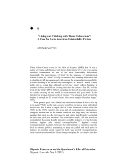 Living and Thinking with Those Dislocations