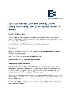 Race Equality Charter manager information pack