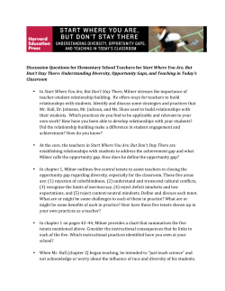 Discussion Questions for Elementary School Teachers for Start