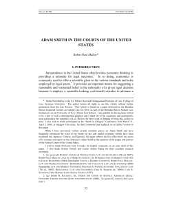 adam smith in the courts of the united states