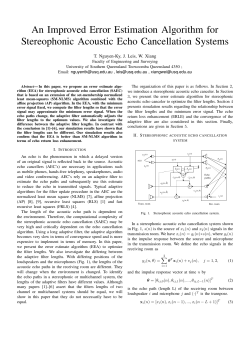 An Improved Error Estimation Algorithm for