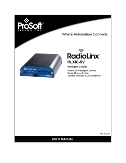 rlxic-sv - ProSoft Technology