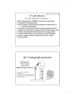 It`s all about e the Vandegraph generator