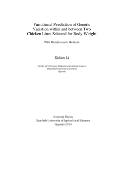 Functional Prediction of Genetic Variation within and between