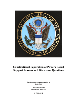 Separation of Powers 1