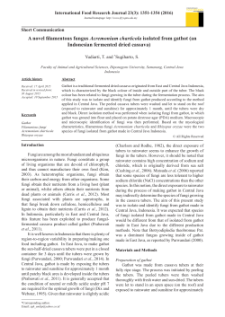 A novel filamentous fungus Acremonium charticola isolated from