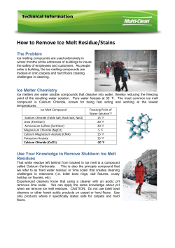 How to Remove Ice Melt Residue/Stains - Multi
