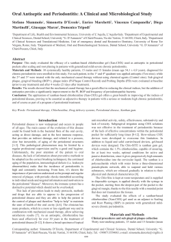 Oral Antiseptic and Periodontitis