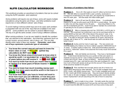 njfr calculator workbook - Not Just for Retirement Calculator