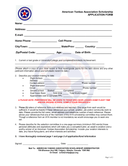 American Yankee Association Scholarship