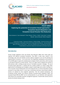 Exploring the potential of ecosystem