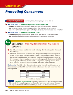 Protecting Consumers