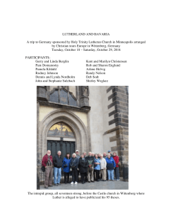 2016 Germany Study Trip report