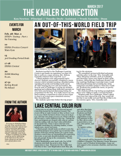 March Newsletter - Kahler Middle School