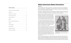 Native Americans / Native Vermonters