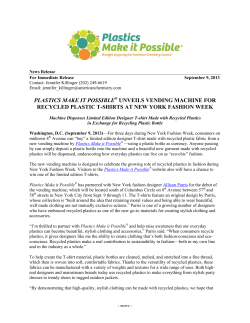plastics make it possible unveils vending machine