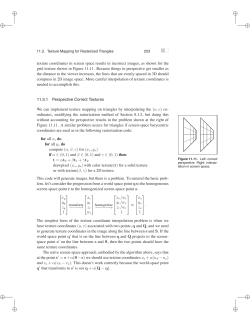 i i i i i i i i texture coordinates in screen space results in incorrect