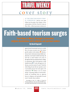 Faith-based tourism surges