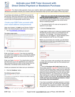 Online Ordering Instruction Sheet