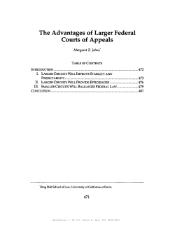 The Advantages of Larger Federal Courts of