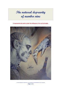 The natural depravity of number nine
