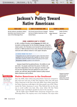 Jackson`s Policy Toward Native Americans