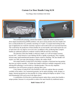 Custom Car Door Handle Using SLM