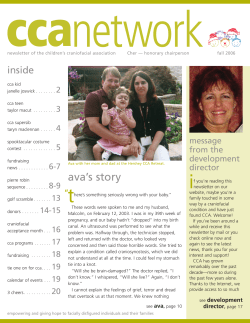 CCA Fall 2006 Newsletter - Children`s Craniofacial Association