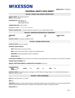 material safety data sheet page 1 of x