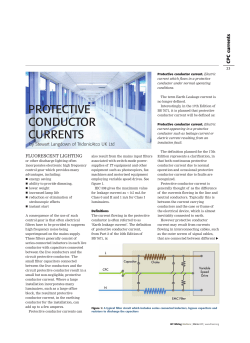 Protective conductor currents