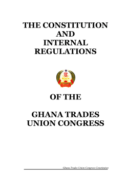 THE PREAMBLE AND PLEDGE - Ghana Trades Union Congress