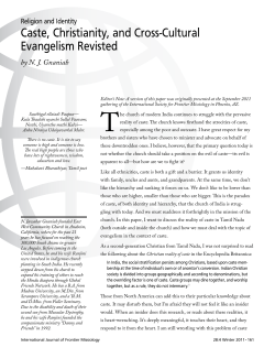 Caste, Christianity, and Cross
