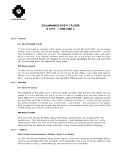 galapagos ed&eacute;n cruise