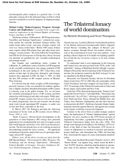 The Trilateral lunacy of world domination