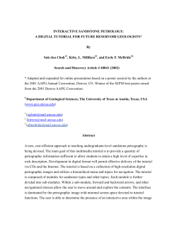 interactive sandstone petrology