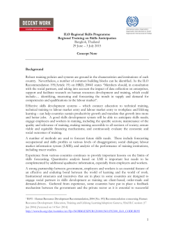 Concept note Skills Anticipation 2015-revised amy