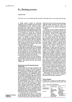 B12 Binding proteins
