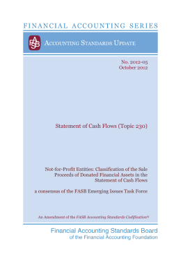 ASU 2012-05, Statement of Cash Flows (Topic 230)