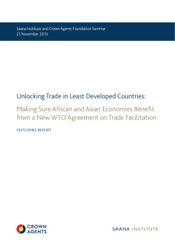 Unlocking Trade in Least Developed Countries: Making Sure African