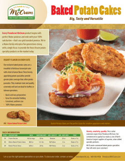 Baked Potato Cakes