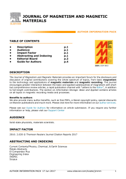 journal of magnetism and magnetic materials