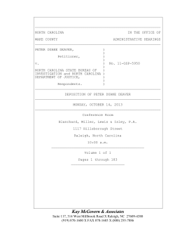 Redacted Deposition - Deaver, Duane