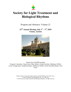 Society for Light Treatment and Biological Rhythms