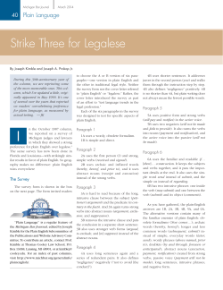 Strike Three for Legalese