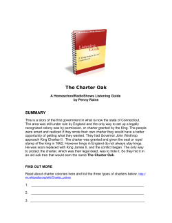 The Charter Oak - Homeschool Radio Shows presents